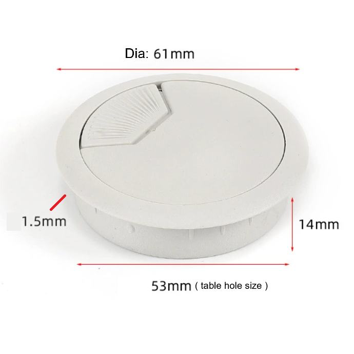 53 mm Office Desk Cable Grommet